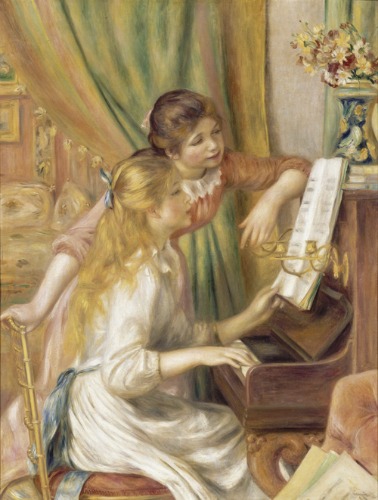 피아노치는 소녀들